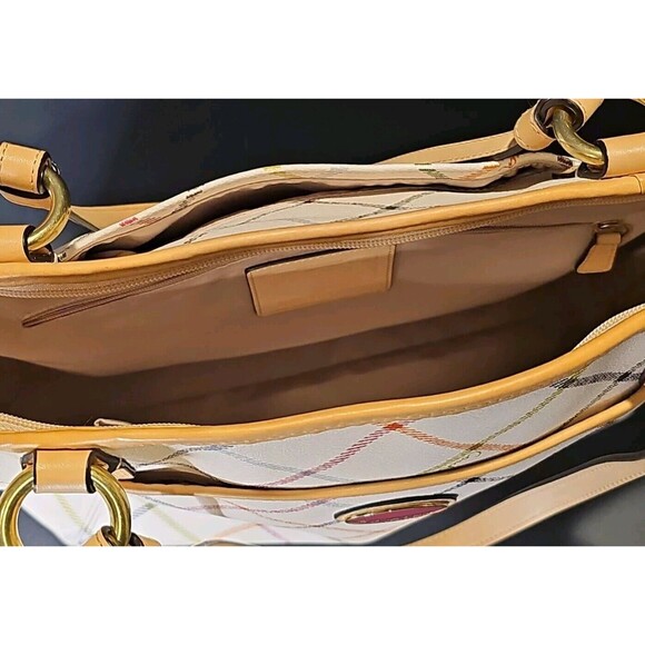 Coach Multicolor Plaid Tote Bag - Picture 12 of 14